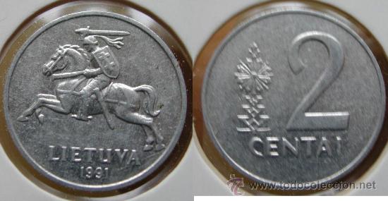 Monedas antiguas de Europa: LITUANIA 2 CENTAI 1991 - Foto 1