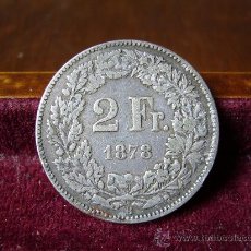 Monedas antiguas de Europa: SUIZA - 2 FRANCOS 1878. Lote 27167760