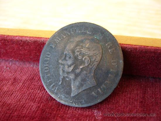 Monedas antiguas de Europa: Italia - 5 Centesimi 1862 - Foto 2