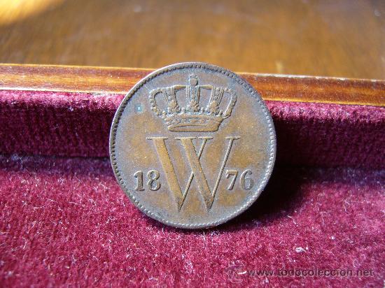 Monedas antiguas de Europa: Holanda 1 Centavo 1876 - Foto 1
