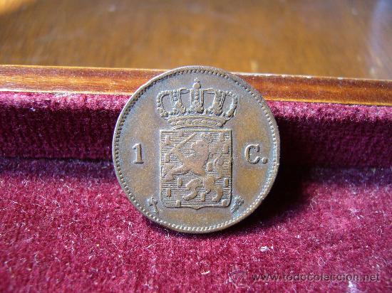 Monedas antiguas de Europa: Holanda 1 Centavo 1876 - Foto 2