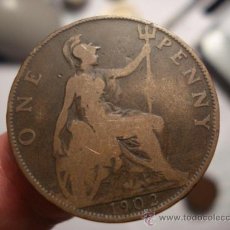 Monedas antiguas de Europa: 1 GRAN BRETAÑA MONEDA DE 1 PENNY AÑO 1902 OCASION !! A DIARIO MONEDAS A BAJO PRECIO