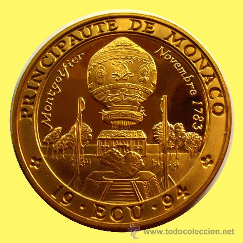 Monedas antiguas de Europa: MONACO . ECU 1994 . PROOF - Foto 1