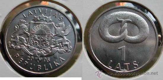 Monedas antiguas de Europa: LETONIA 1 LATS 2005 - Foto 1
