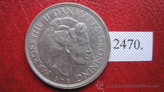 Monedas antiguas de Europa: Dinamarca  1  corona  1977 - Foto 1