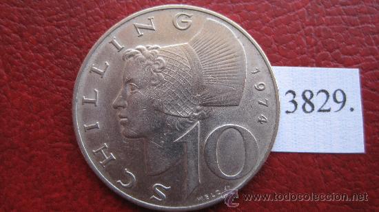 Monedas antiguas de Europa: Austria , 10  chelines  1974 - Foto 1