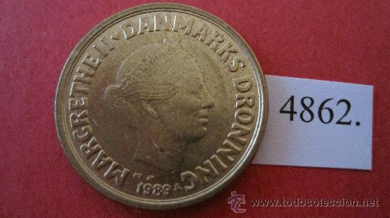 Monedas antiguas de Europa: Dinamarca ,  10  coronas  1989 - Foto 1