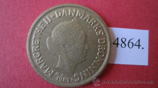 Monedas antiguas de Europa: Dinamarca ,  10  coronas  1989 - Foto 1
