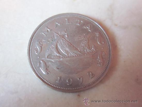 Monedas antiguas de Europa: MONEDA 10 CENTAVOS MALTA 1972 - Foto 1