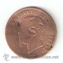 Old Coins of Europe: VITTORIANO EMANUELE II R. D`ITALIA 5 CENTESIMI  1861