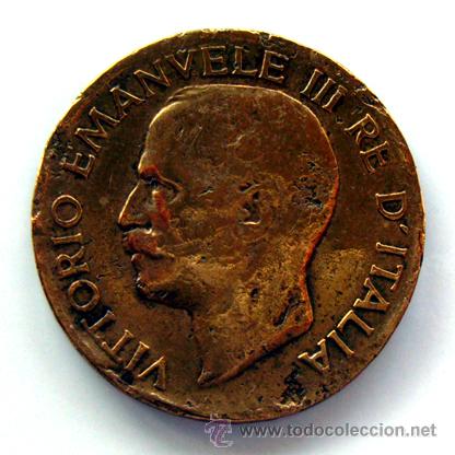 Alte M&uuml;nzen aus Europa: MONEDAS DEL MUNDO . ITALIA . 5 CENTESIMI . 1919.R ..  RARA