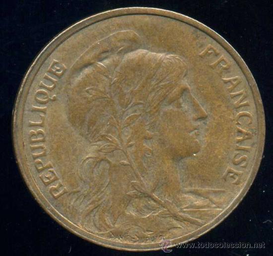 Monedas antiguas de Europa: FRANCIA  : 5 CENT 1904 - Foto 1