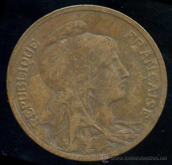Monedas antiguas de Europa: FRANCIA  : 5 CENT 1898 - Foto 1