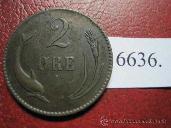 Monedas antiguas de Europa: Dinamarca , 2  ore  1874 - Foto 2
