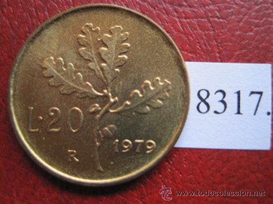 Moedas antigas da Europa: Italia ,  20  liras  1979