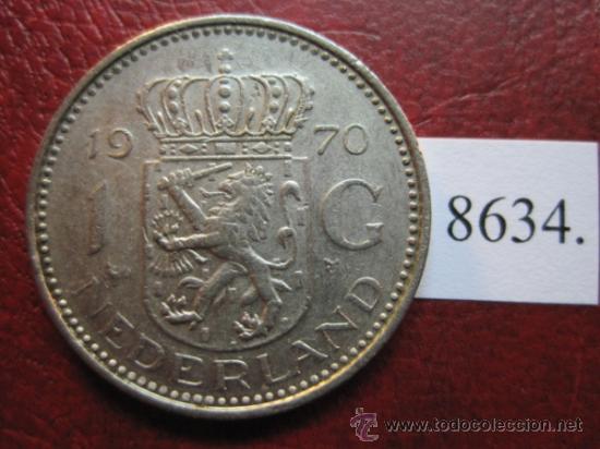 Monedas antiguas de Europa: Holanda ,  1  gulden  1970 - Foto 1