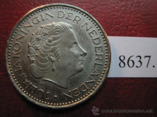 Monedas antiguas de Europa: Holanda ,  1  gulden  1973 - Foto 1