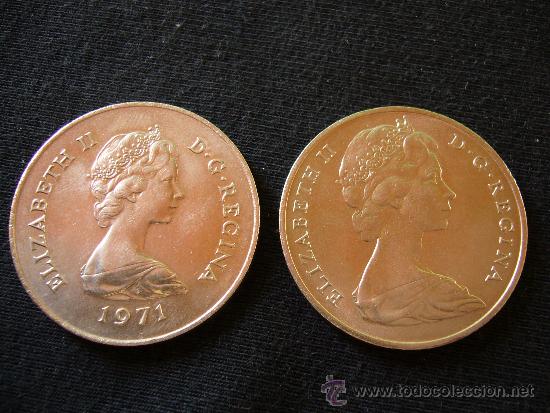 Monedas antiguas de Europa: Lote de 2 monedas de Gibraltar - Foto 2