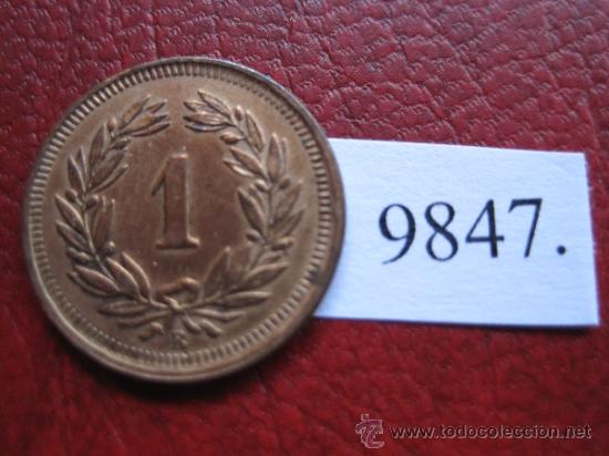 Monedas antiguas de Europa: Suiza , 1 rappen, centimo 1937 B - Foto 2