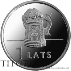 Monedas antiguas de Europa: LETONIA 2011 1 LATS JARRA DE CERVEZA. Lote 372723834