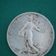 Monedas antiguas de Europa: DOS FRANCOS DE PLATA -FRANCIA 1919-. IDEAL COLECCIONISTAS. . Lote 33429968