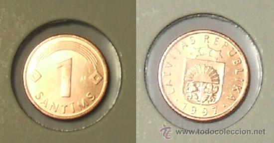 Monedas antiguas de Europa: KM# 15 - Letonia - 1 Centimo - 1997 - (Sin circular) - Foto 1