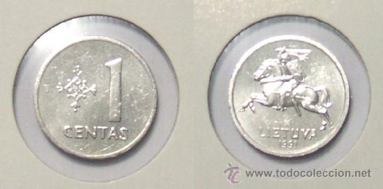Monedas antiguas de Europa: KM# 85 - Lituania - 1 Centas - 1991 - (Sin circular) - Foto 1
