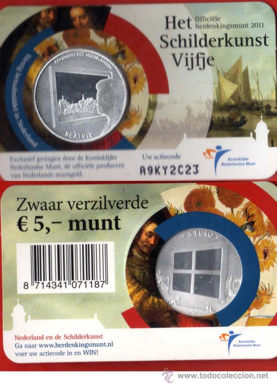 Monedas antiguas de Europa: HOLANDA 5 &euro; 2011 EN BLISTER - Foto 1
