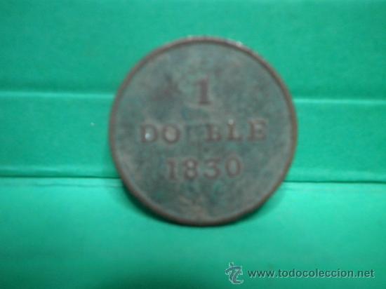 Monedas antiguas de Europa: GUERNSEY 1 DOUBLE 1830 - Foto 1