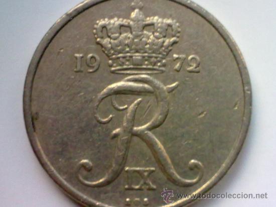 Monedas antiguas de Europa: DINAMARCA 10 ORE 1972 - Foto 1