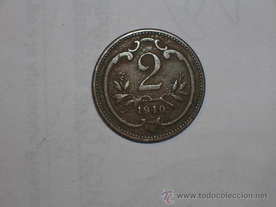 Monedas antiguas de Europa: AUSTRIA 2 HELLER 1910 (1214) - Foto 1