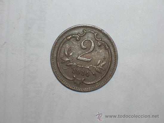 Monedas antiguas de Europa: AUSTRIA 2 HELLER 1914 (1217) - Foto 1