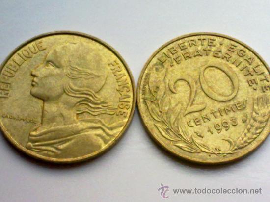 Monedas antiguas de Europa: FRANCIA 20 CENTIMOS 1993 - Foto 1