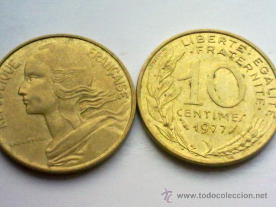 Monedas antiguas de Europa: FRANCIA 10 CENTIMOS 1977 - Foto 1