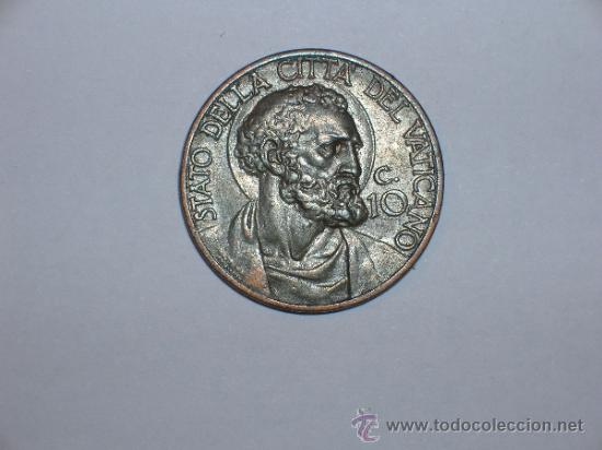 Monedas antiguas de Europa: vaticano 10 centimos 1936 (10055) - Foto 2