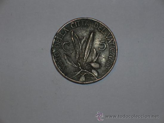 Monedas antiguas de Europa: vaticano 5 centimos 1936 (10062) - Foto 2