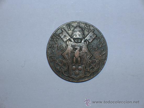 Monedas antiguas de Europa: vaticano 5 centimos 1936 (10062) - Foto 1