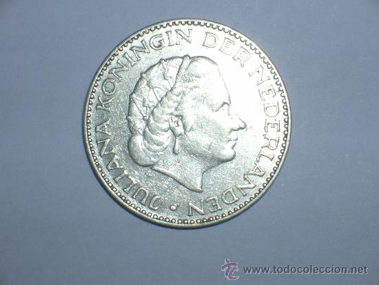 Monedas antiguas de Europa: Holanda 1 Gulden 1954 (30) - Foto 1
