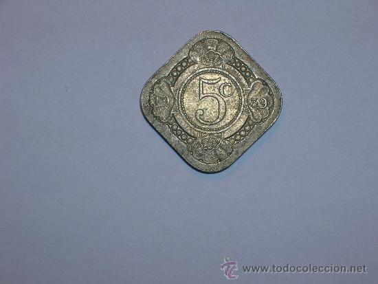 Monedas antiguas de Europa: Holanda 5 c&eacute;ntimos 1939 (2721) - Foto 1