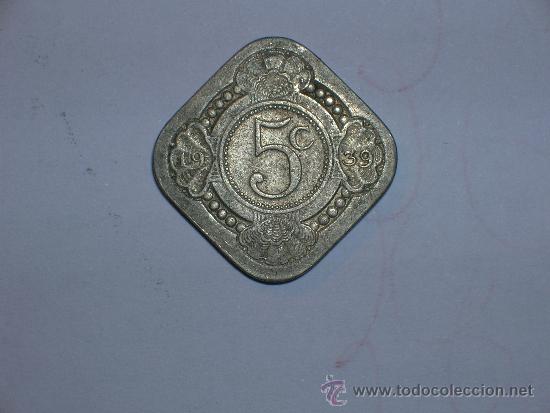 Monedas antiguas de Europa: Holanda 5 c&eacute;ntimos 1939 (2865) - Foto 1