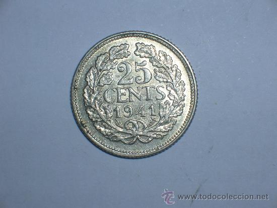 Monedas antiguas de Europa: holanda 25 c&eacute;ntimos 1941 (33) - Foto 2
