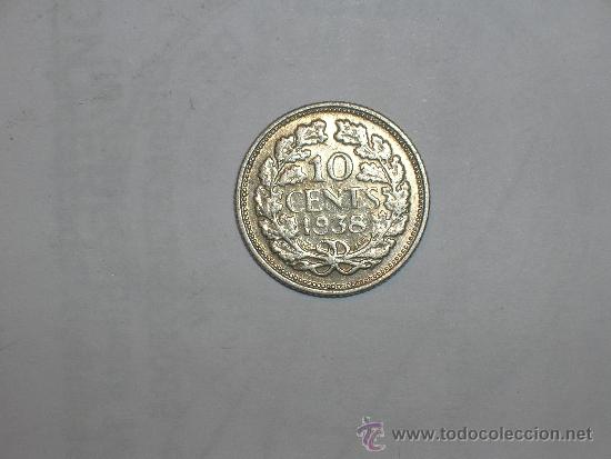 Monedas antiguas de Europa: holanda 10 c&eacute;ntimos 1938 (84) - Foto 1