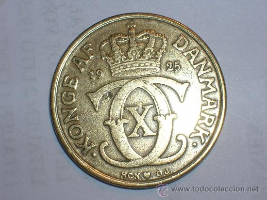 Monedas antiguas de Europa: dinamarca 2 coronas 1925 (2000) - Foto 1