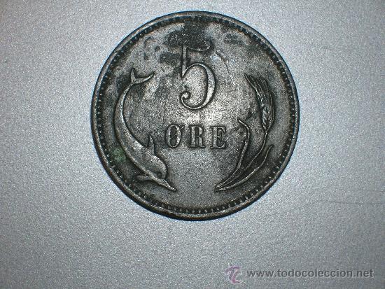 Monedas antiguas de Europa: dinamarca 5 ore 1882 (2138) - Foto 2