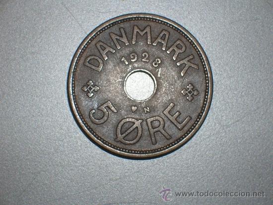 Monedas antiguas de Europa: dinamarca 5 ore 1928 (2141) - Foto 1