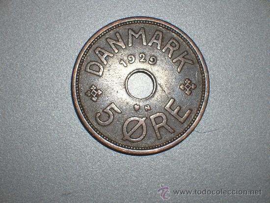 Monedas antiguas de Europa: dinamarca 5 ore 1929 (2142) - Foto 1