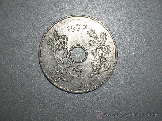 Monedas antiguas de Europa: dinamarca 25 ore 1973 (2170) - Foto 1