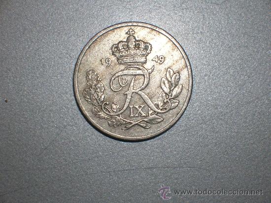 Monedas antiguas de Europa: dinamarca 10 ore 1949(2097) - Foto 1