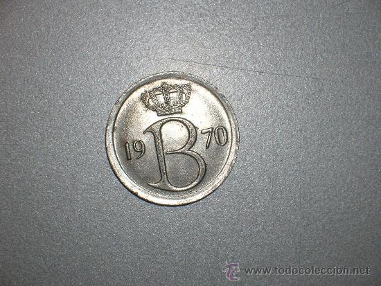 Monedas antiguas de Europa: B&eacute;lgica 25 c&eacute;ntimos 1970 belgie (1664)