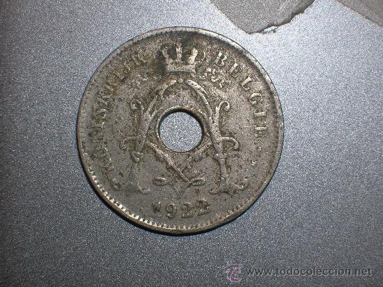 Moedas antigas da Europa: B&eacute;lgica 10 c&eacute;ntimos 1922 belgie (1384)